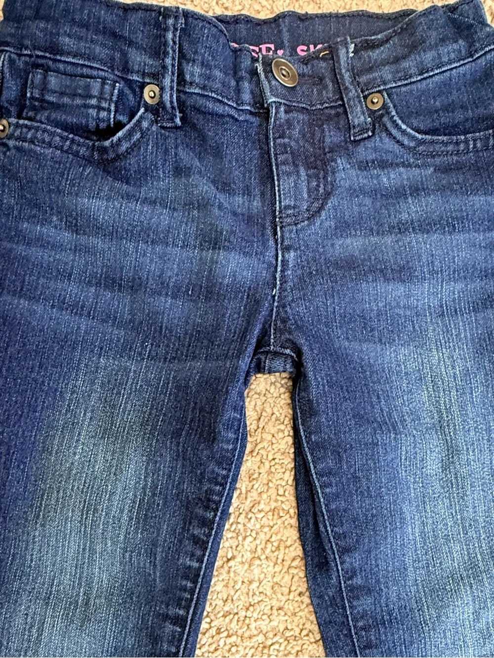 Girls The Children’s Place Skinny Jeans Size 6 Dark Wash Stretch Denim